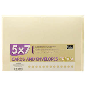 Couture Creations Cards + Envelopes Set 50pk - 5 x 7 Cream CO725816