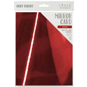 Mirror Card: Tonic Mirror Cardstock - Ruby Red 9453E