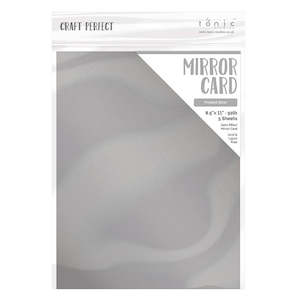 Mirror Card: Tonic Mirror Cardstock - Satin Frosted Silver 9482E