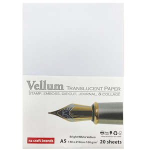 Other Surfaces: Vellum - A5 - Standard Weight 20pk