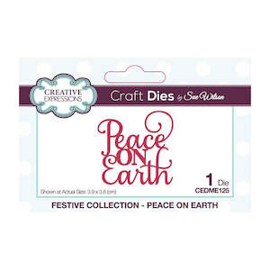 Creative Expressions Festive Mini Expressions Die - Peace on Earth CEDME125