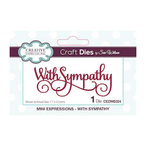 Creative Expressions Mini Expressions Die - With Sympathy CEDME024