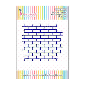 Dress My Craft  Die- Brick Background DMCD5995