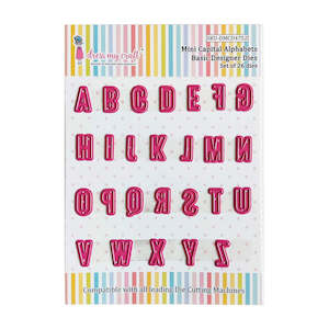 Dress My Craft Die - Alphabet Mini Capital Letters DMCD4752