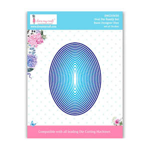 Dress My Craft Die - Oval Die Family DMCD3630