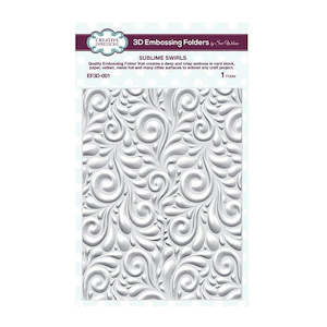 Creative Expressions 3D Embossing Folder - Sublime Swirls EF3D-001