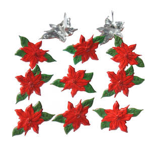 Brads Eyelets: Eyelet Outlet Brads - Poinsettia