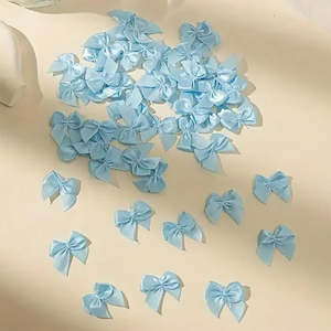 Montie's Craft Supplies Mini Bows - Light Blue