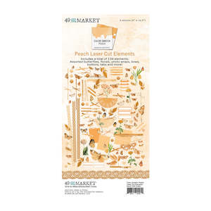 49 and Market Laser Cut Elements - Peach