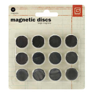 Other Embellishments: Graphic 45 Magnetic Disks Large - Graphic 45 MET522