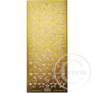 PeelCraft Stickers - Stars - Gold PC856G