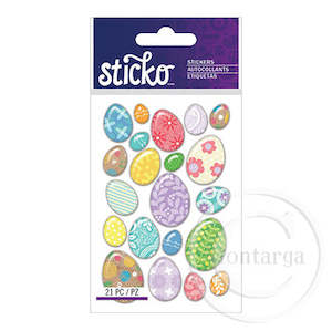 Easter Embellishments: Easter Egg Stickers - Enamel