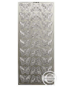 Stickers Other: PeelCraft Stickers - Butterflies - Silver PC1631S