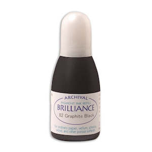 Tsukineko Brilliance Pigment Reinker - Graphite Black