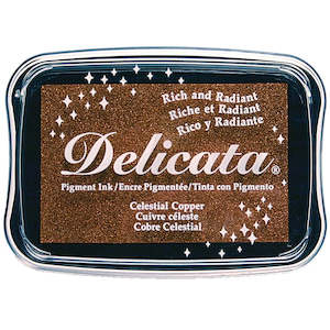 Tsukineko Delicata Pigment Ink Pad - Celestial Copper