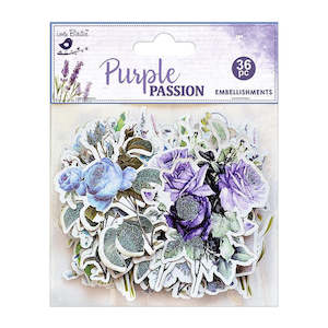 Other Embellishments: Little Birdie Ephemera - Purple Passion CR79495