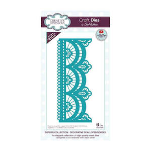 Creative Expressions Border Collection Die - Decorative Scallop Border CED7147