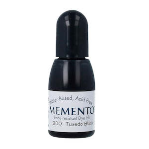 Memento Pads Inks: Tsukineko Memento Dye Reinker - Tuxedo Black