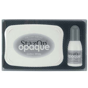 Tsuineko StazOn Solvent Ink Pad - Cotton White