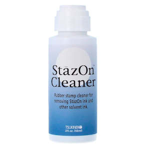 Stazon Glossy Surfaces: Tsukineko StazOn Solvent Stamp Cleaner