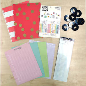 Junk Journal / Planner Pack - Gold Dots GARAGE SALE