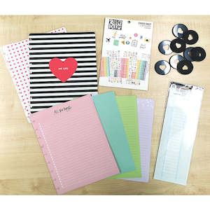 New: Junk Journal / Planner Pack - Black and White Stripes GARAGE SALE