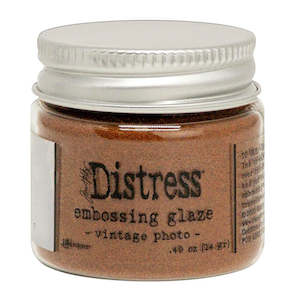 Embossing Powder Glaze: Distress Embossing Glaze -  Vintage Photo