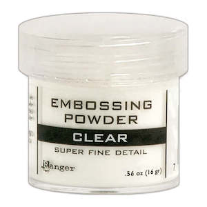 Embossing Powder Glaze: Ranger Embossing Powder -  Clear Superfine