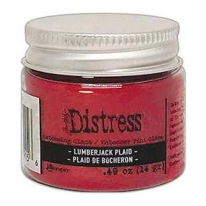 Embossing Powder Glaze: Distress Embossing Glaze -  Lumberjack Plaid