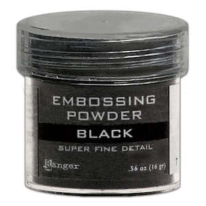 Embossing Powder Glaze: Ranger Embossing Powder - Black Superfine