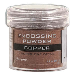 Embossing Powder Glaze: Ranger Embossing Powder -  Copper Superfine