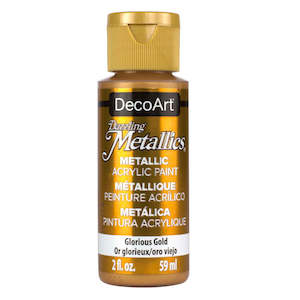 Paint: DecoArt Dazzling Metallics Acrylic Paint - Glorious Gold