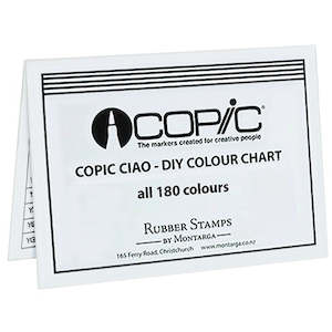 Copic Marker DIY Colour Chart Version 2