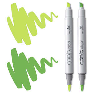 Copic Sets: Copic Ciao Marker Set - Bright Green Blending Duo