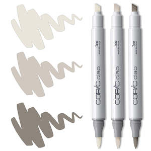 Copic Ciao Marker Set - Warm Grey Blending Trio