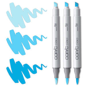 Copic Ciao Marker Set - Light Blue Blending Trio