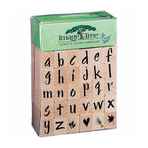 Brush Lower Case Alphabet Set