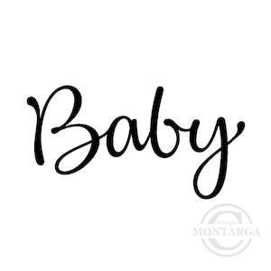 3142 B - Baby Wording Rubber Stamp