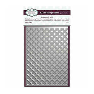 Creative Expressions 3D Embossing Folder - Diamond Art EF3D-080