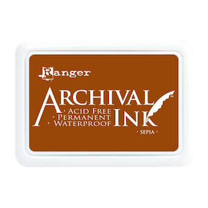 Ranger Archival Dye Ink Pad - Sepia