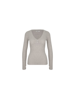 Milla Merino Long Sleeve Grey Marle