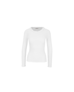 Lollo Crew Neck Long Sleeve White