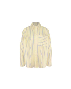 IDA SHIRT BUTTER NAVY STRIPE