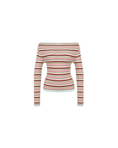 Emma Knit Long Sleeve  Candy Stripe