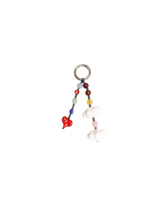 Cloud Keychain Rainbow