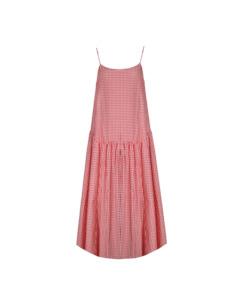 Trulli Relaxed Dress Red Gingham