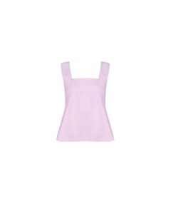 Margie Tie-back Top Lilac Stripe