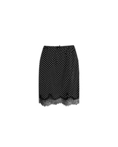 Rosaria Lace Mini Skirt Polka Dot