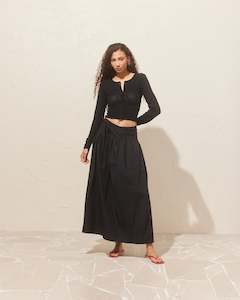 RODEO MAXI SKIRT BLACK