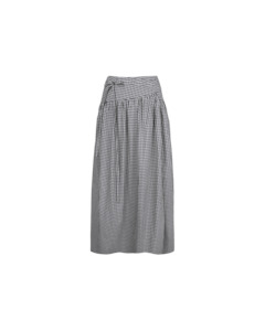 RODEO MAXI SKIRT BLACK GINGHAM